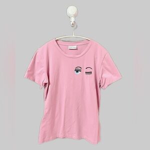 🚩steal Authentic Chiara Ferragni Pink Tee